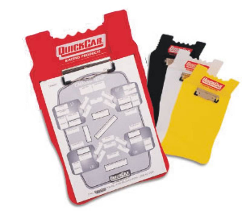QUICKCAR RACING PRODUCTS QuickCar Acrylic Clipboard   Black