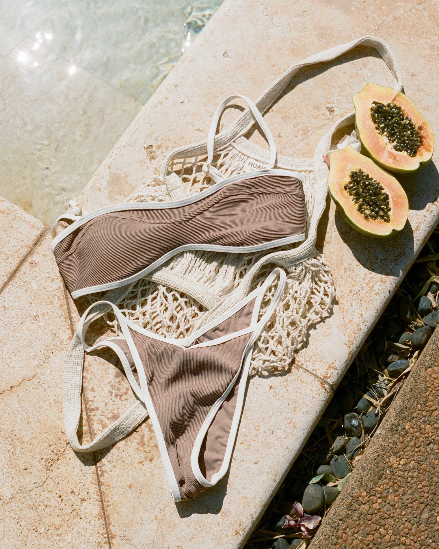 LSPACE Pixie Bikini Bottom   Saddle Cream