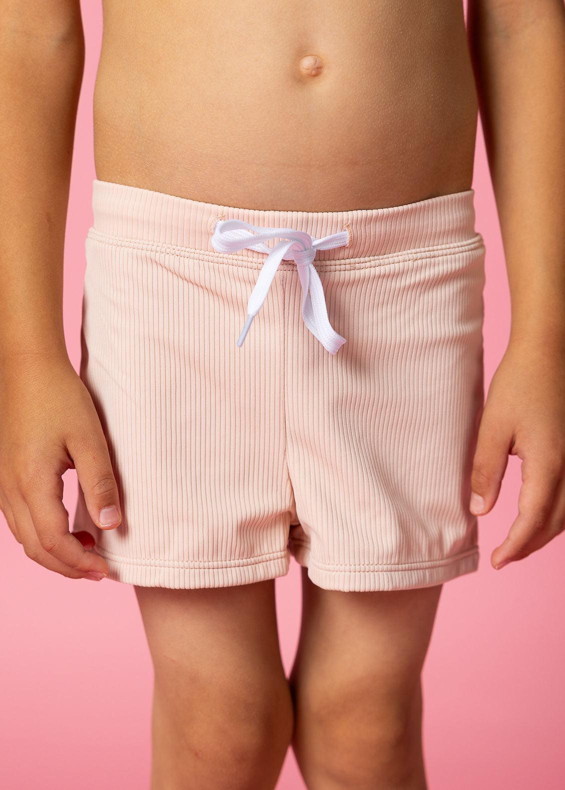 KORTNI JEANE Ribbed Whipped Peach   Mini Euro Shorts