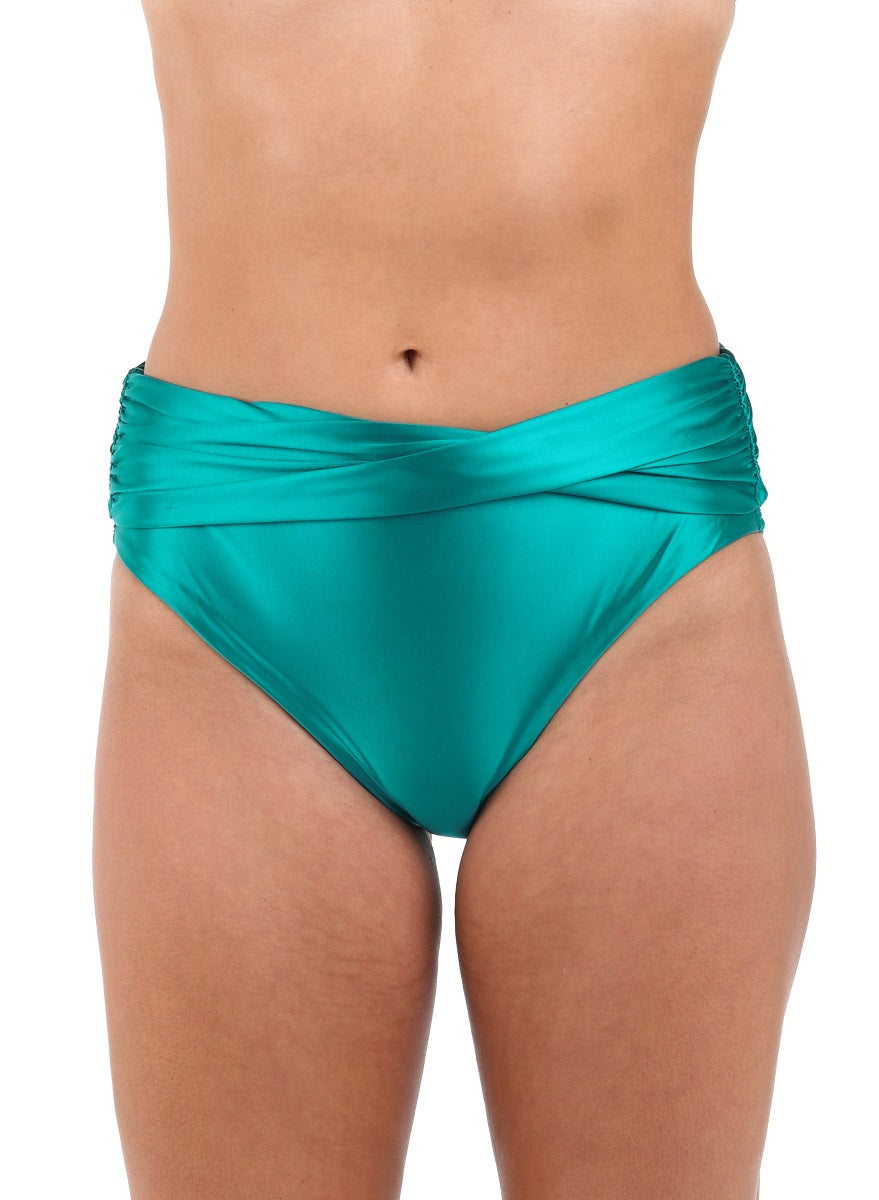 La Blanca Swimwear Earth God Teal Bikini Bottom 5RR99