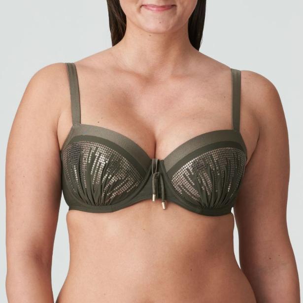 PRIMADONNA SWIM Aracruz Voorgevormde Balconette Bikini Top 4011816 Kaki