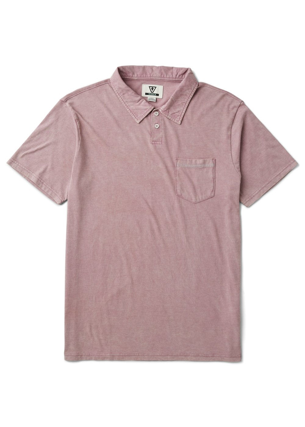 VISSLA Solid Sets Cosmic Wash Polo Tee