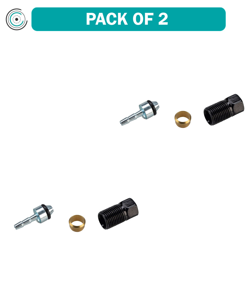 Pack of 2 Promax Solve/ Lucid / Lucid P4 Disc Brake Hose Fitting Kit