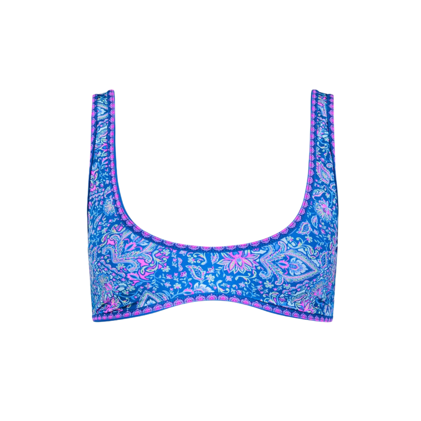 Kulani Kinis Bind Slim Scoop Bikini Top   Lilac Moon