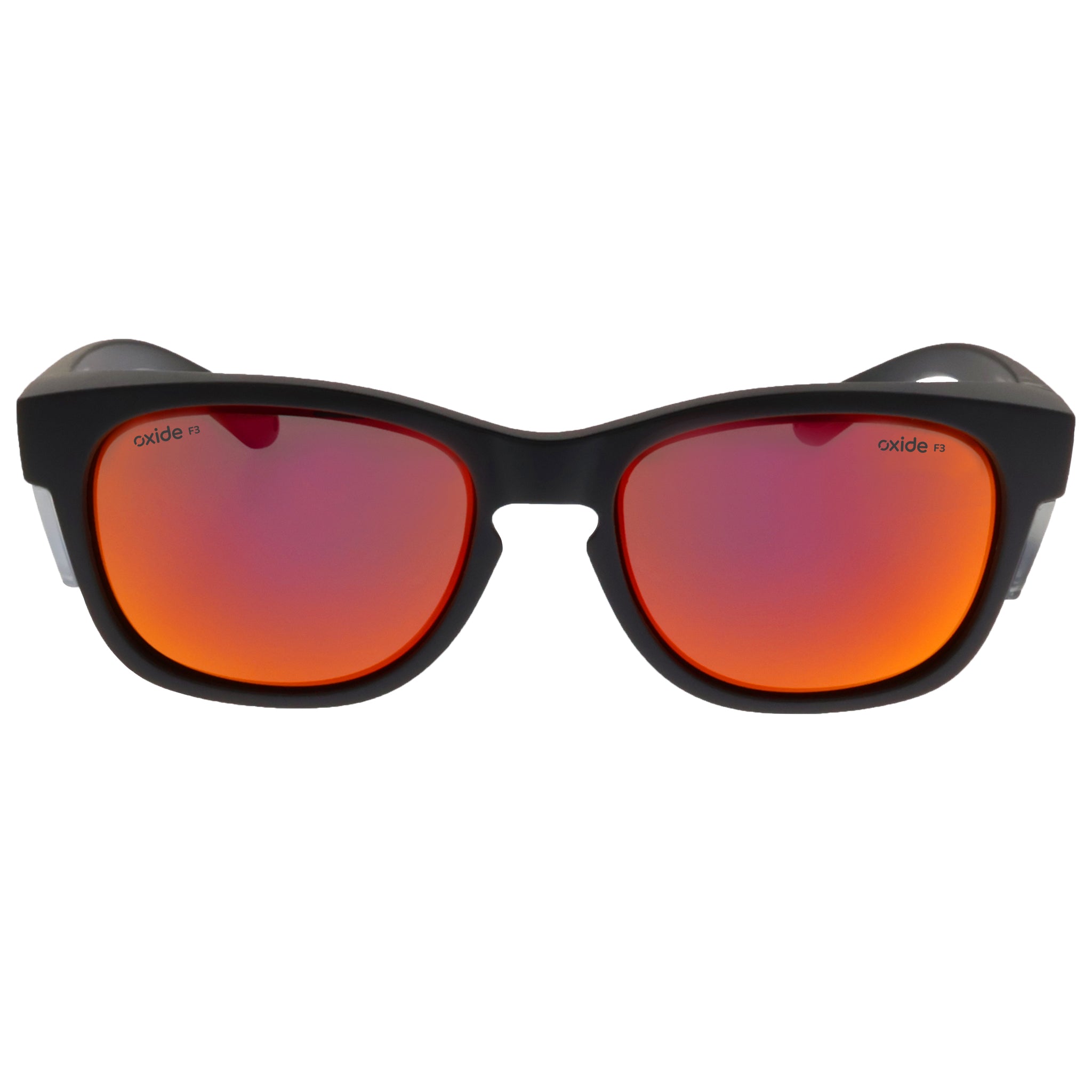 Oxide Storm Matt Black   Red Mirror