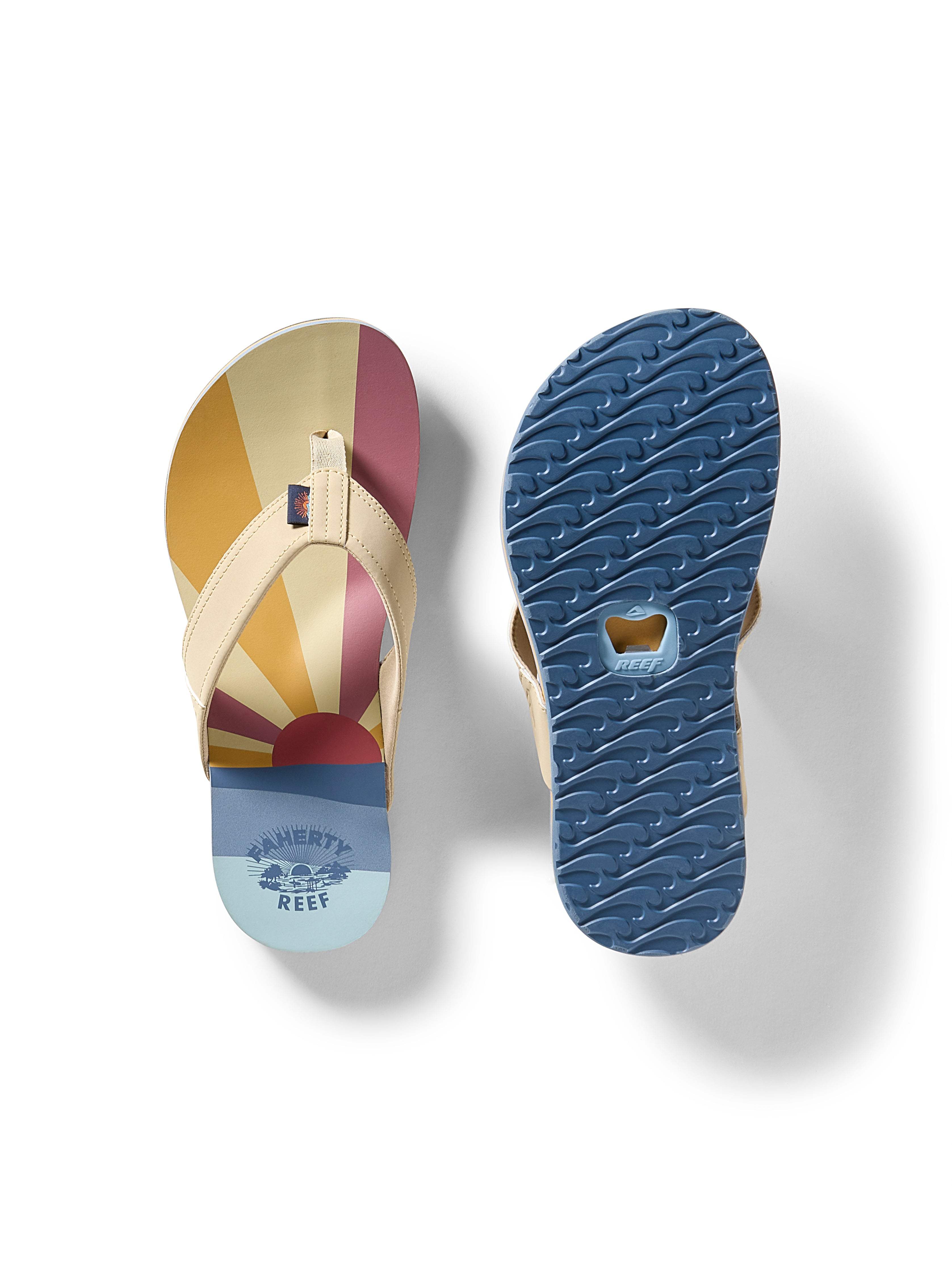 Faherty X REEF Unisex Eva Flip Flop   Sun And Wave