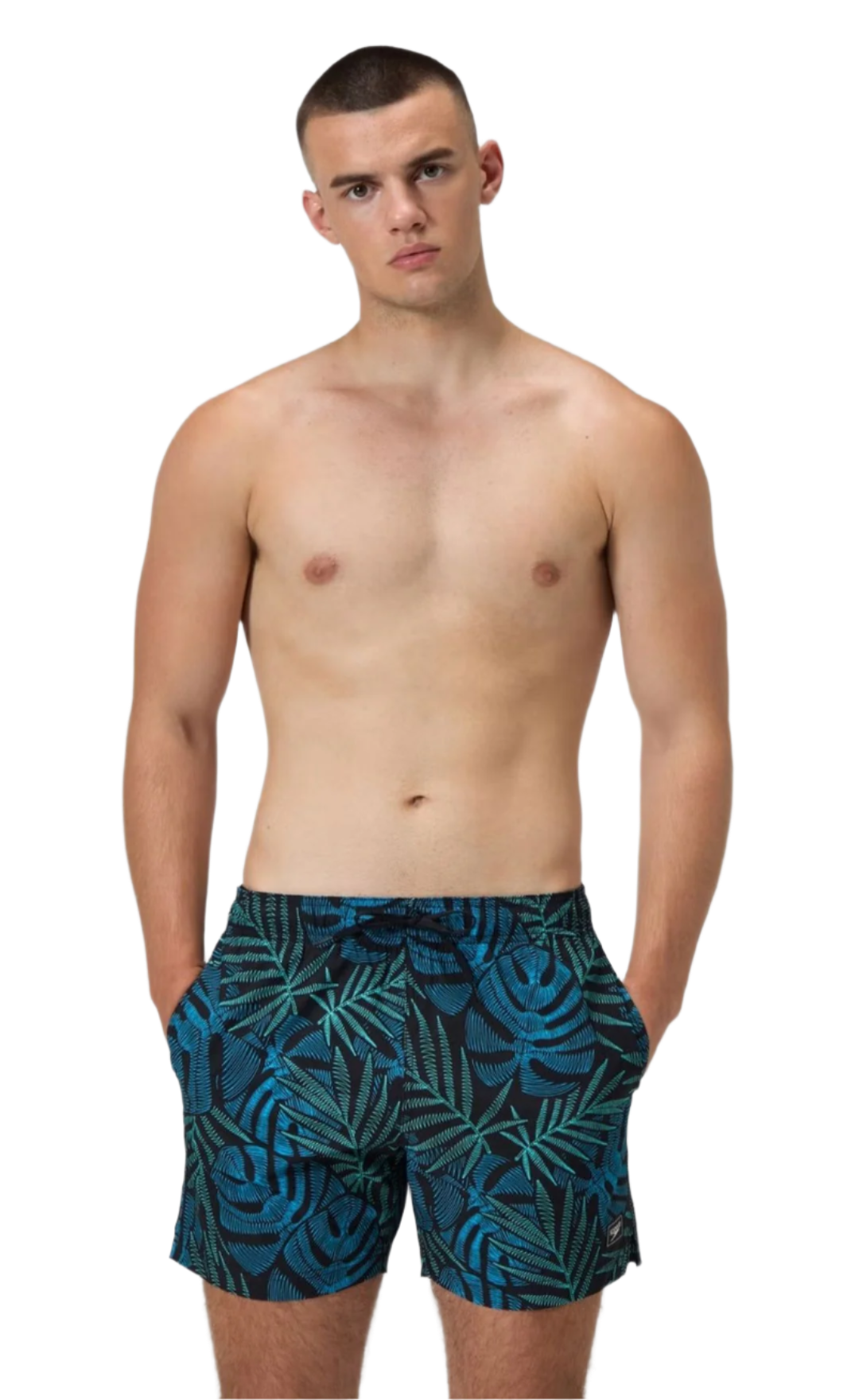 Speedo Men's Print Redondo Edge Volley 16"   Anthracite
