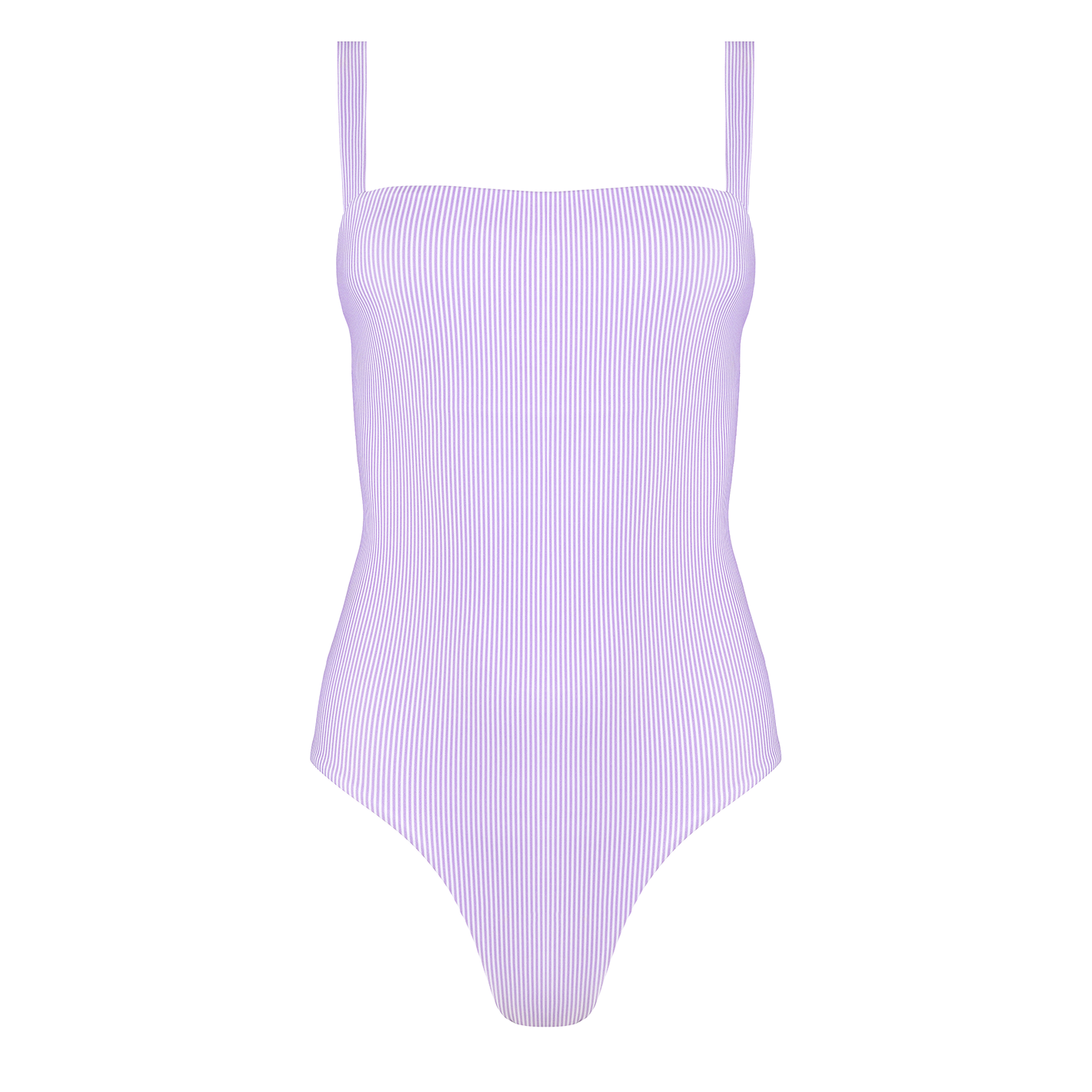 MINNOW SWIM Women’s Lavender Stripe Low Back One Piece