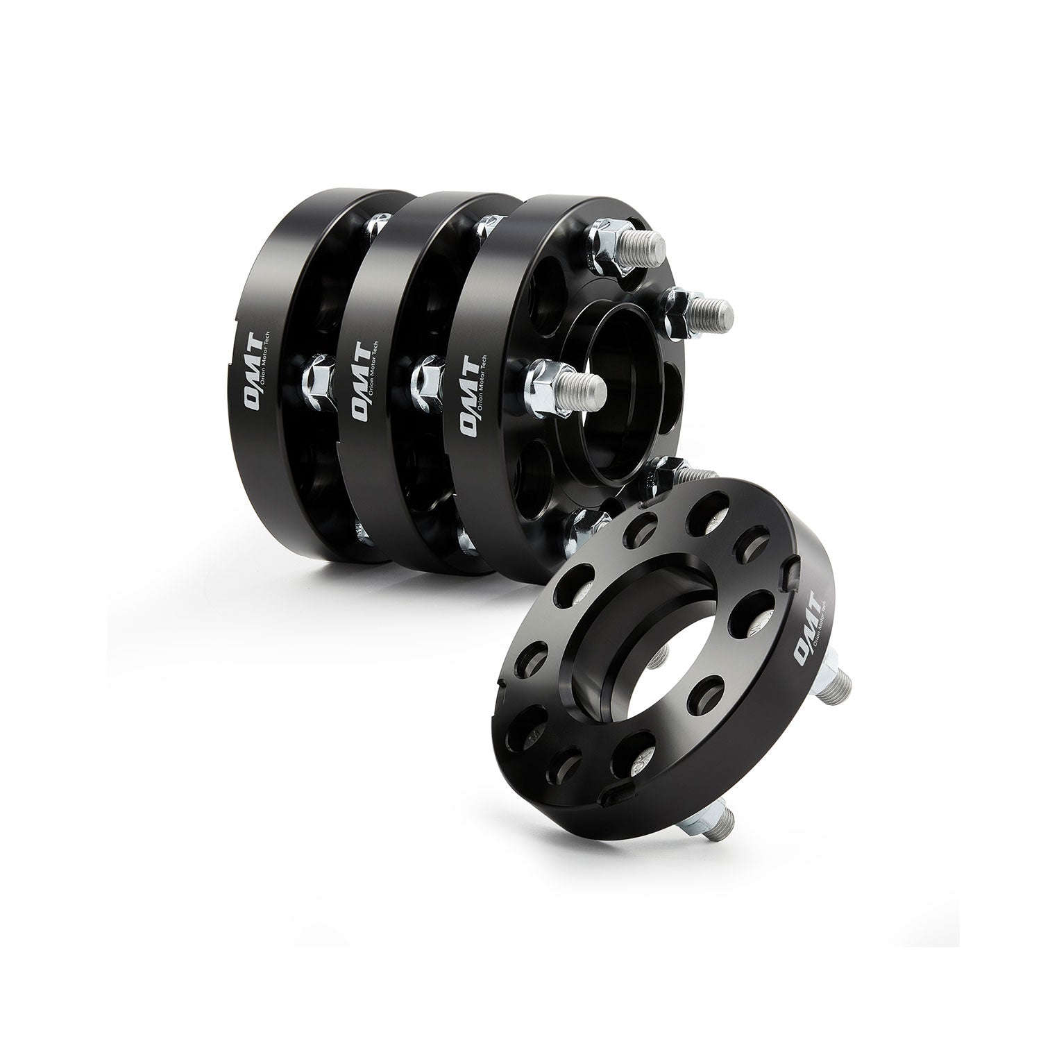 ORIONMOTORTECH 4pcs 5x114.3 Wheel Spacers, 5x4.5 1 inch Hub Centric Wheel Adapters with M14x1.5 Studs
