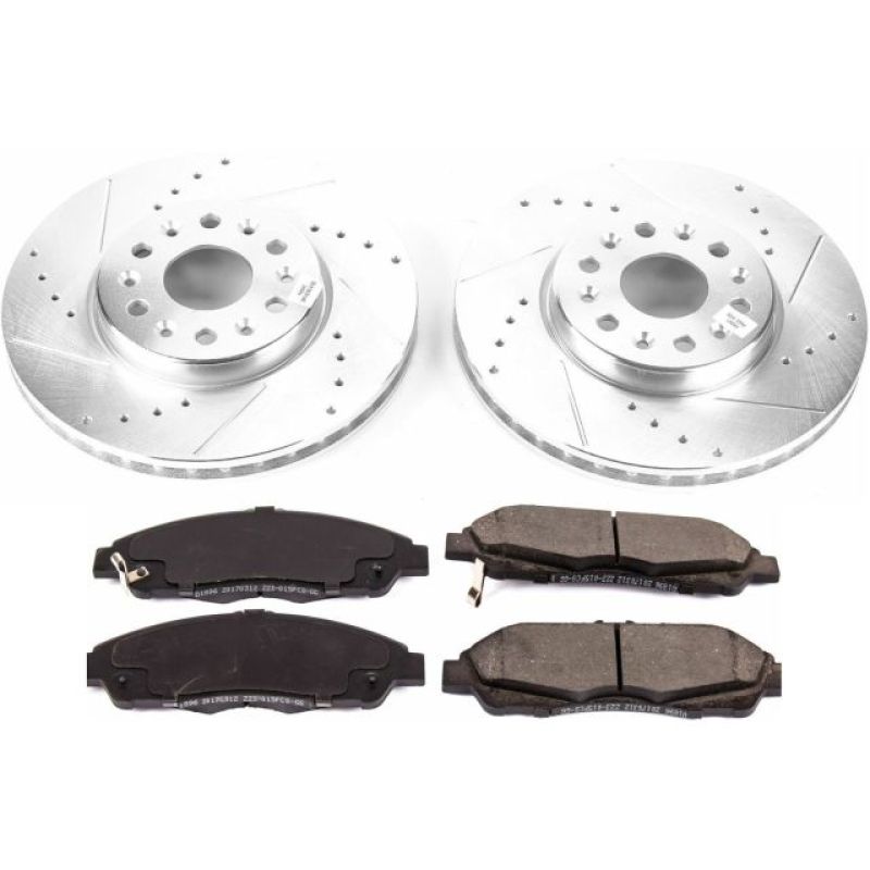 POWERSTOP Power Stop 17 18 GMC Acadia Front Z23 Evolution Sport Brake Kit