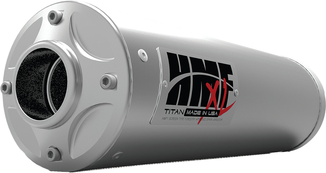 HMF Titan Xl Exhaust Full Sys Blackout Side Mount