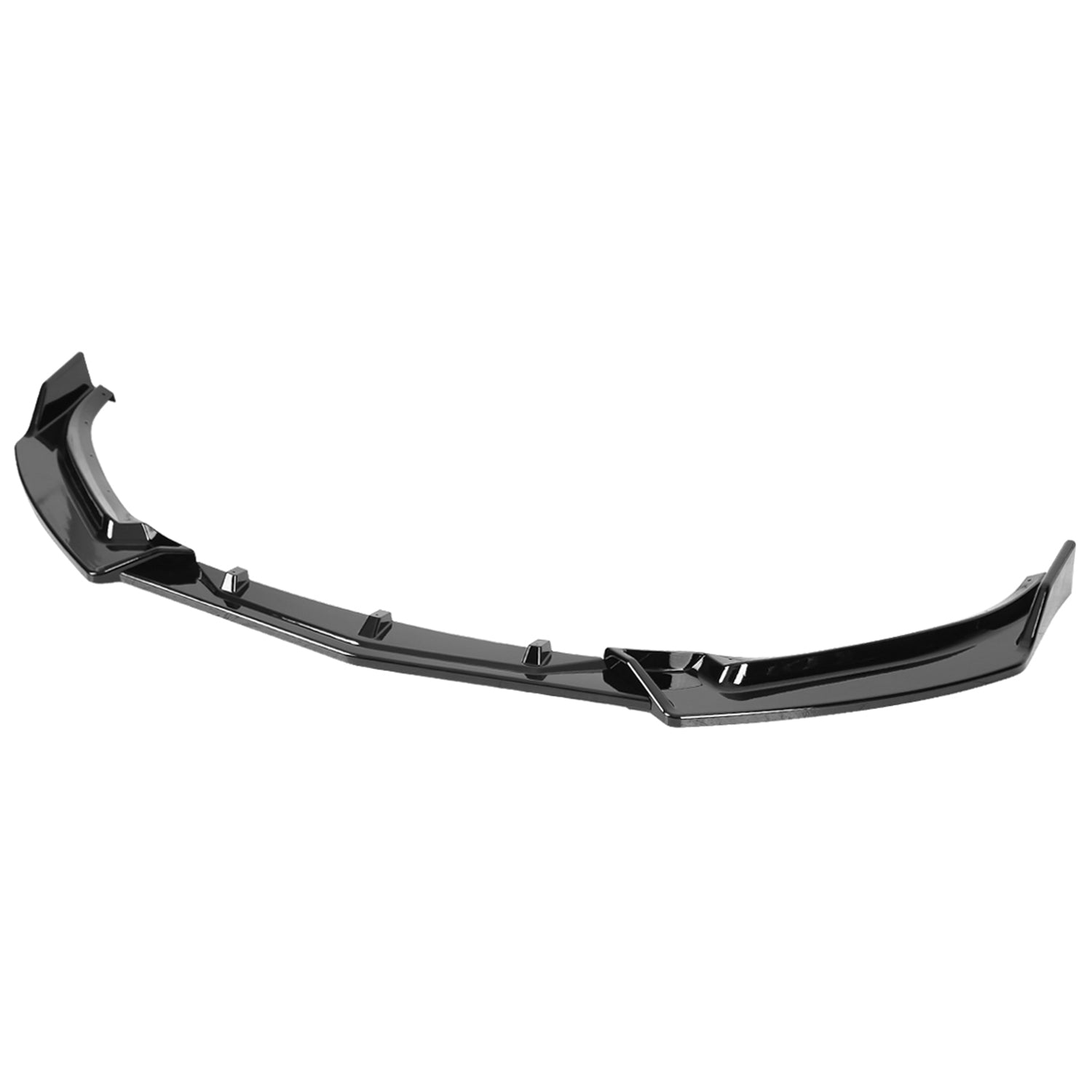 SPEC D TUNING 2014 2018 Mazda 3 Glossy Black Polypropylene 3Pcs Bumper Lip Spoiler