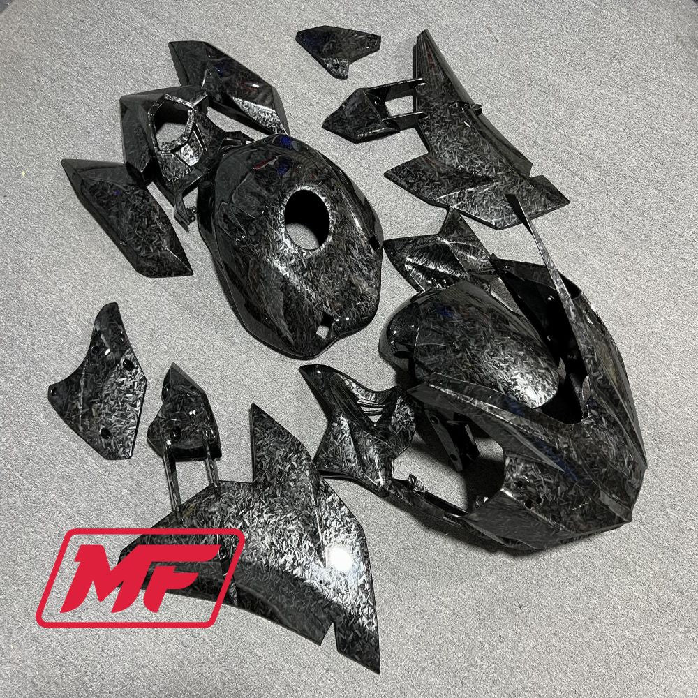 Monster Fairings Full Kit Kawasaki Ninja H2 15 23 Forged Carbon Fiber Style + Windshield + Gas Tank Cover