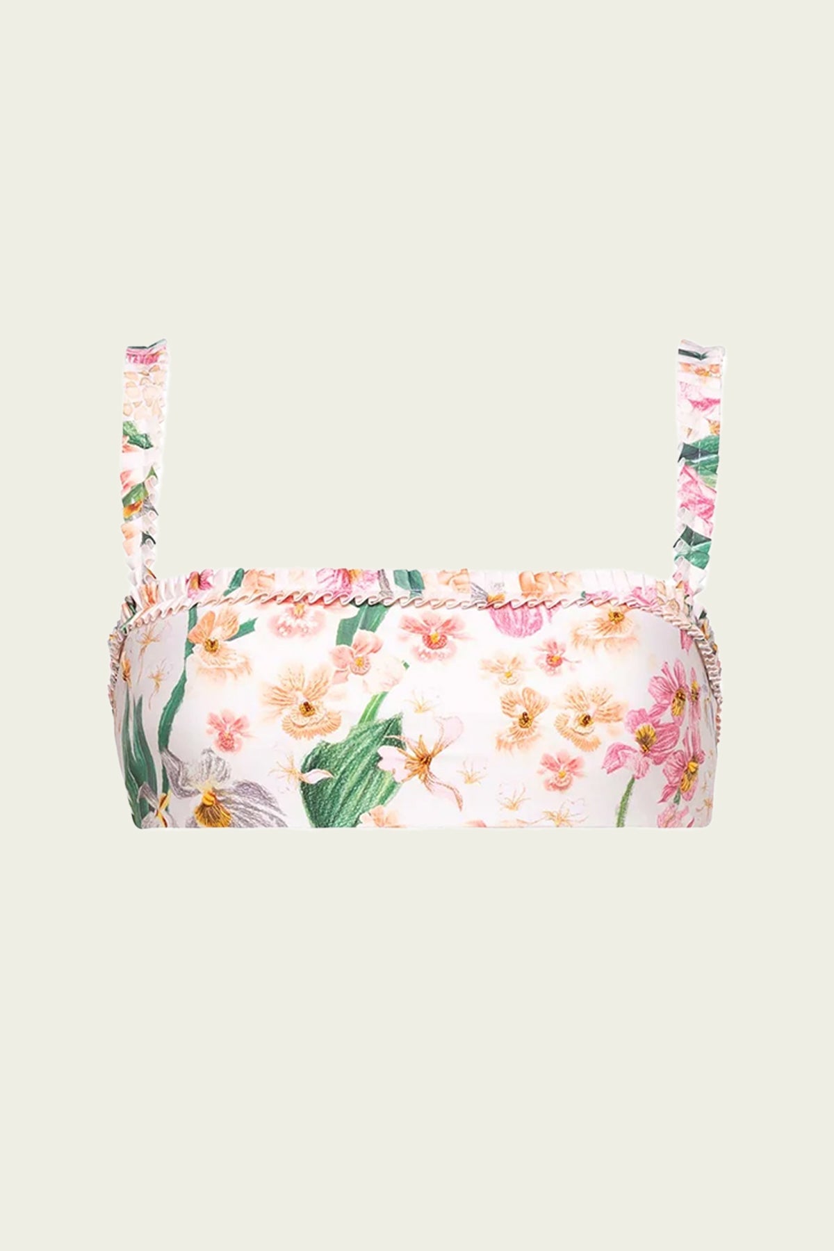 AGUA BY AGUA BENDITA Olmo Bikini Top in Jardinera