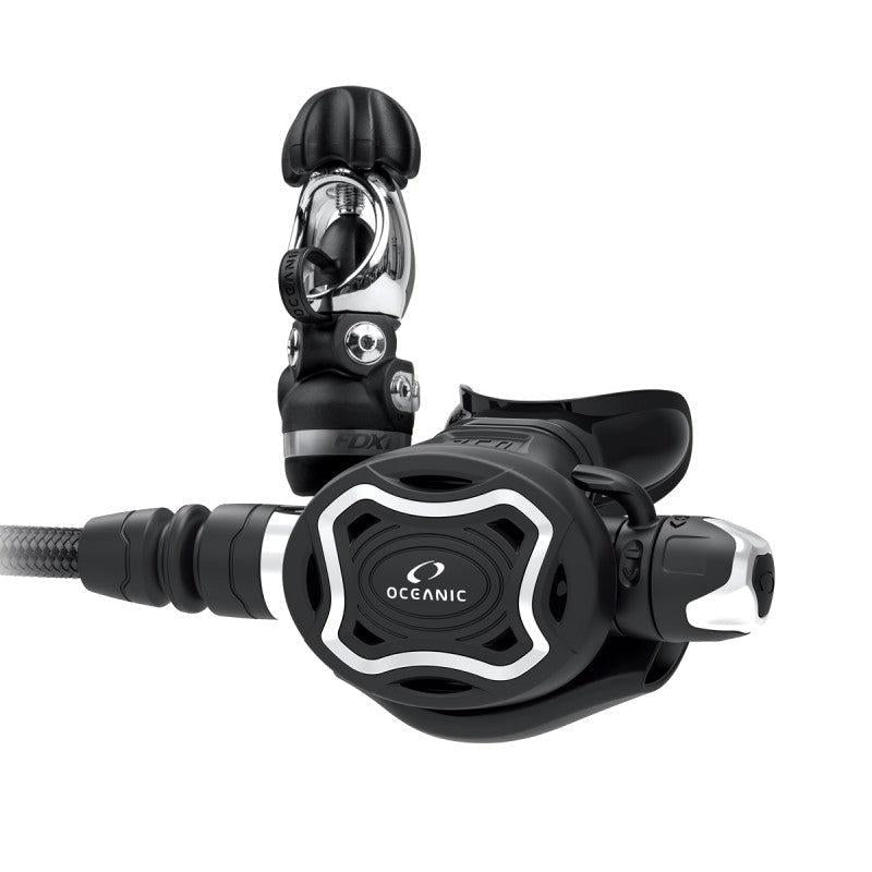 Open Box Oceanic ZEO FDX I Regulator with Maxflex Swivel Hose Set