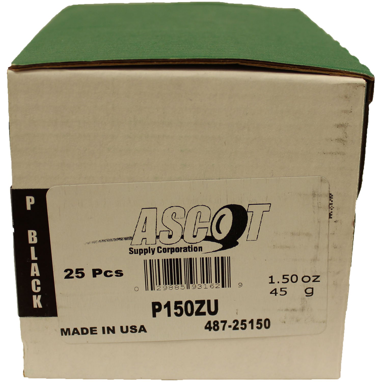 Perfect Equipment P150ZU Uncoated Zinc Wheel Weight 1.50oz   Box of 25