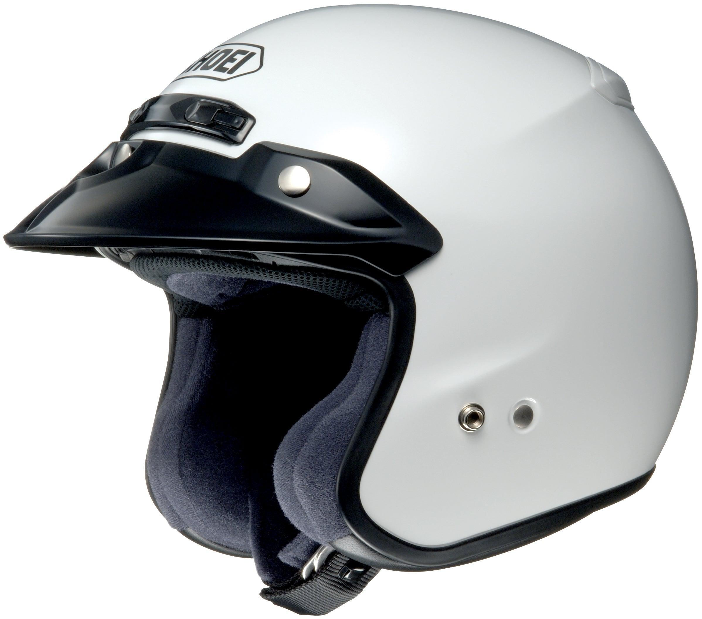 Shoei RJ Platinum R Open Face Helmet   White