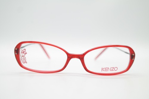 Vintage Kenzo IZUMI K0829 Red Black Oval Glasses Frames Eyeglasses NOS