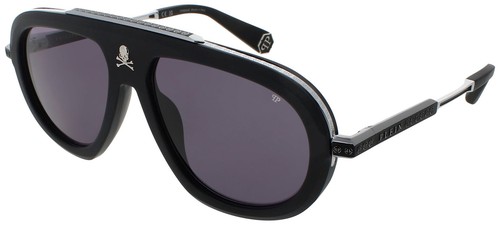 PHILIPP PLEIN SPP151W 570703 Sunglasses Sun Glasses 0703 BLACK Authentic New 57m