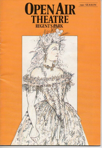 REGENT'S PARK OPEN AIR THEATRE COMPANY PROGRAMME 1991  ROY HUDD NICOLA MCAULIFFE