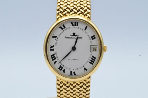 Jaeger Lecoultre Ellipse Men's Watch 18K 750 G Vintage Automatic 31MM 5002