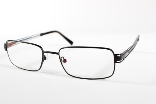 Lotus Eyeglasses Mod.052 Men Black Full Rim Metal Eyewear Glasses Frames 54 mm