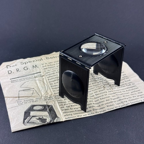 vintage DRGM Fold LOUPE Magnifying Glass Jewelry Eye RARE small zeiss leitz
