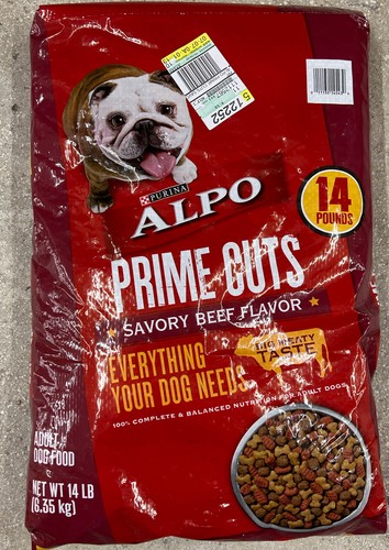 Purina ALPO Dry Dog Food  Prime Cuts Savory Beef Flavor  14 lb. Bag