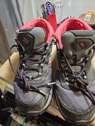 Columbia 10 Stivali da Escursionismo Donna BL5521 033 Impermeabili Outdoor Rosso Nero Grigio
