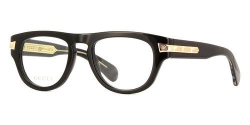 GUCCI Eyeglasses GG 1519O 001 Black & G Frames Glasses Eyewear Rx 51 20 145