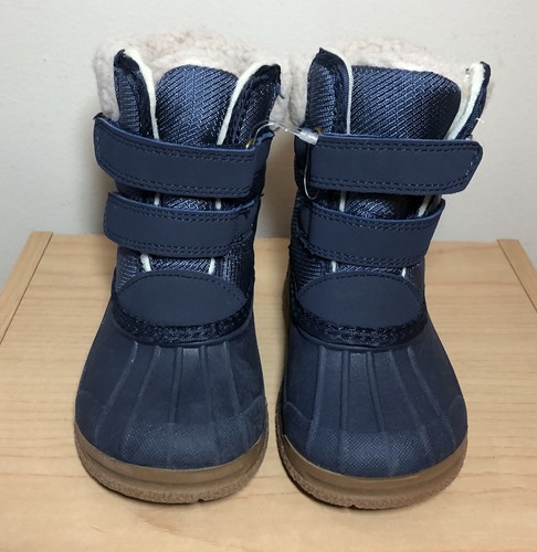 LI NING Oshkosh B’gosh Boys Yule Blue Boots Size Toddler 5 M NWOT Faux Fur