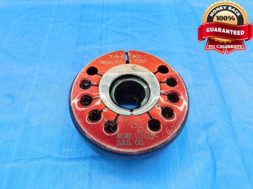 7 8 6 ACME LEFT HAND MOD THREAD RING GAGE .875 NO GO ONLY P.D. = .7267 L.H.