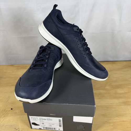 ECCO Men's Exceed Trainer Oxford Shoes  Size 12 12.5  Night Sky Navy