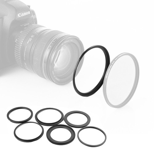 Black 28mm to 42mm 28mm 42mm Step Up Filter Ring Adapter