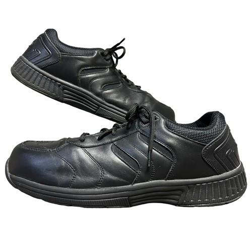 Orthofeet Pacific Palisades BioFit Black Leather Diabetic Sneaker Mens 12 X Wide