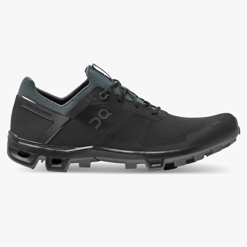 On Running Cloudventure Peak 2 allenatore da donna in nero roccia UK 5 5 RRP £ 135