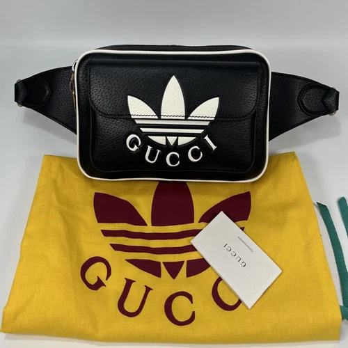 Gucci Adidas Trefoil Double Pouch Belt Bag 24x14x8 123154150