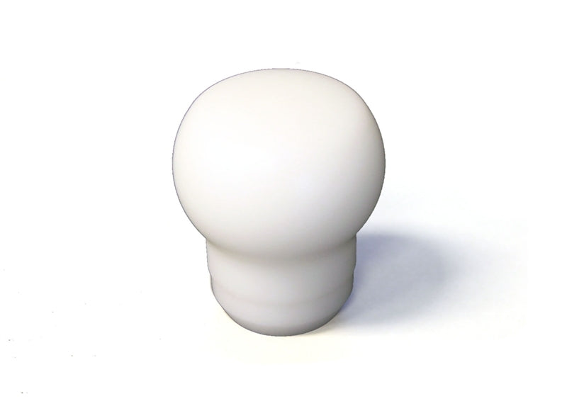 TORQUE SOLUTION Fat Head Delrin Shift Knob (White): Universal 10x1.25