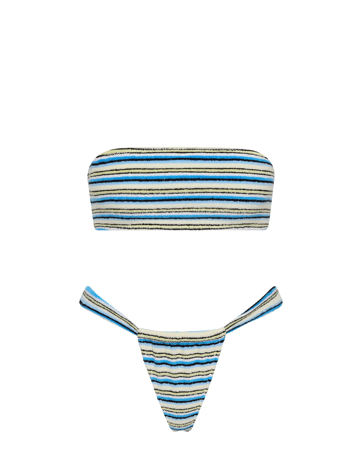 TRIANGL LUCE   GRACI Terry Towelling Bandeau Bikini Set