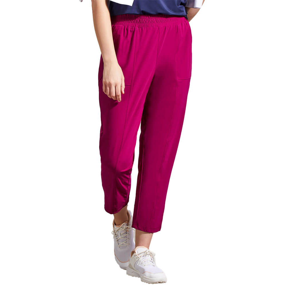 Tribal 25 Inch Pull On Capri Pant   Dark Tango