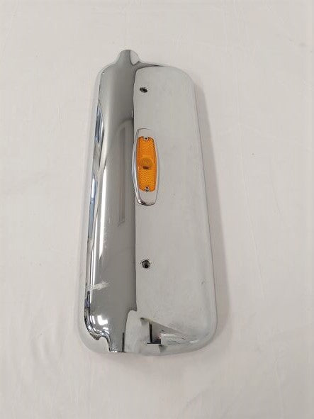 Damaged Freightliner Chrome  Mirror Cover w/ Light & Antenna Hole   P/N 31094