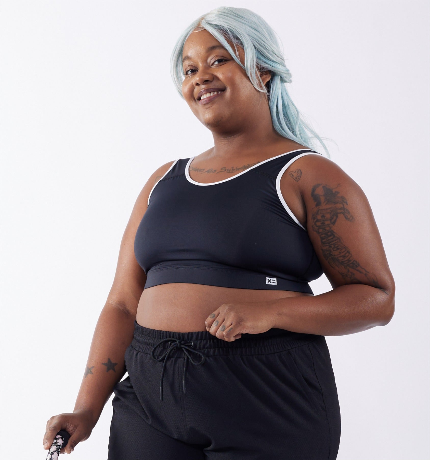 TOMBOYX Swim Compression Sport Top   Black Novelty