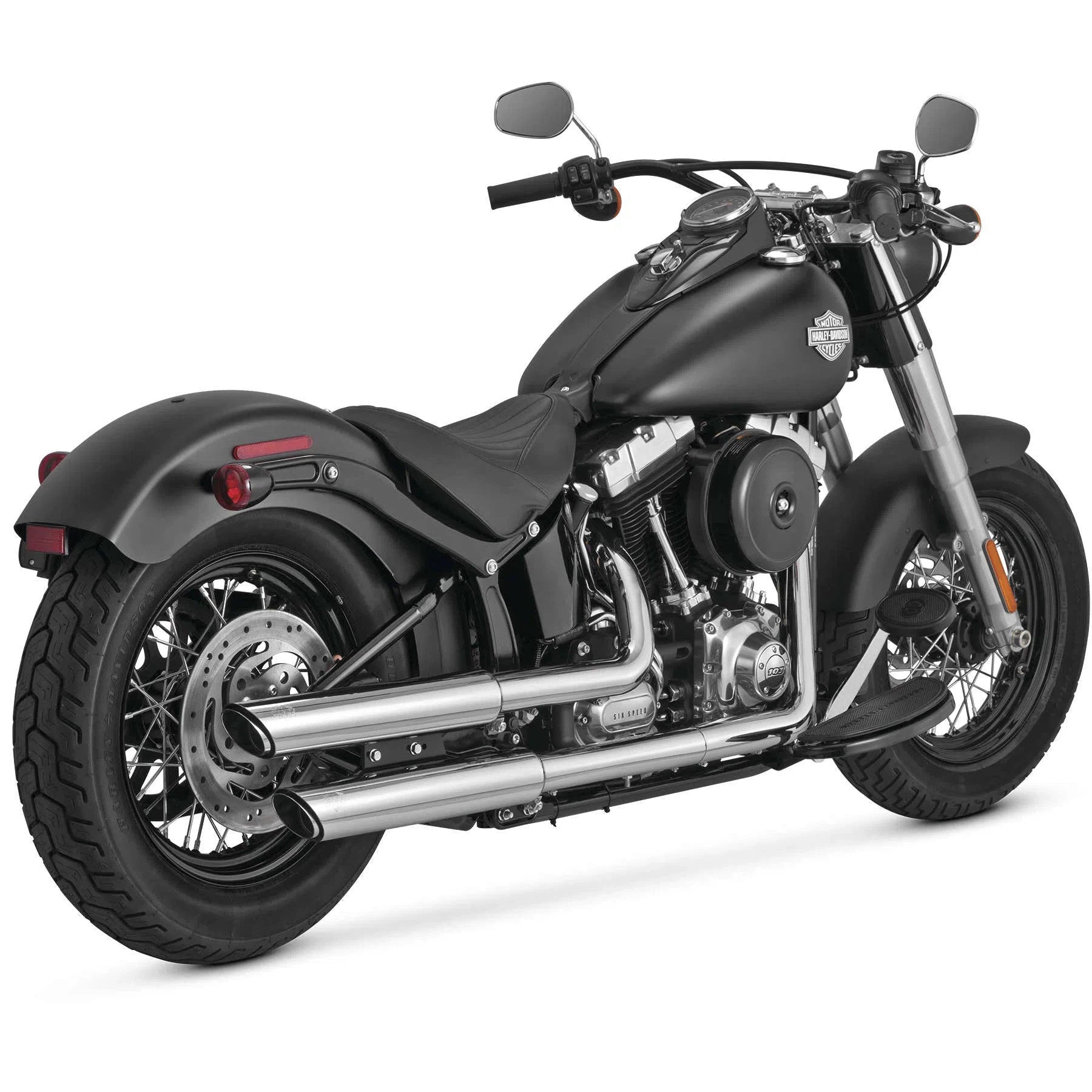 VANCE AND HINES Vance & Hines 16841 Twin Slash 3in. Slip Ons Chrome