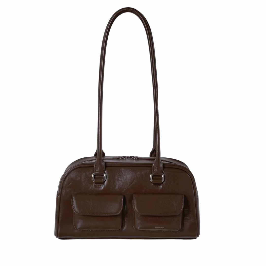 STAND OIL Chubby Maroon Shoulder Bag