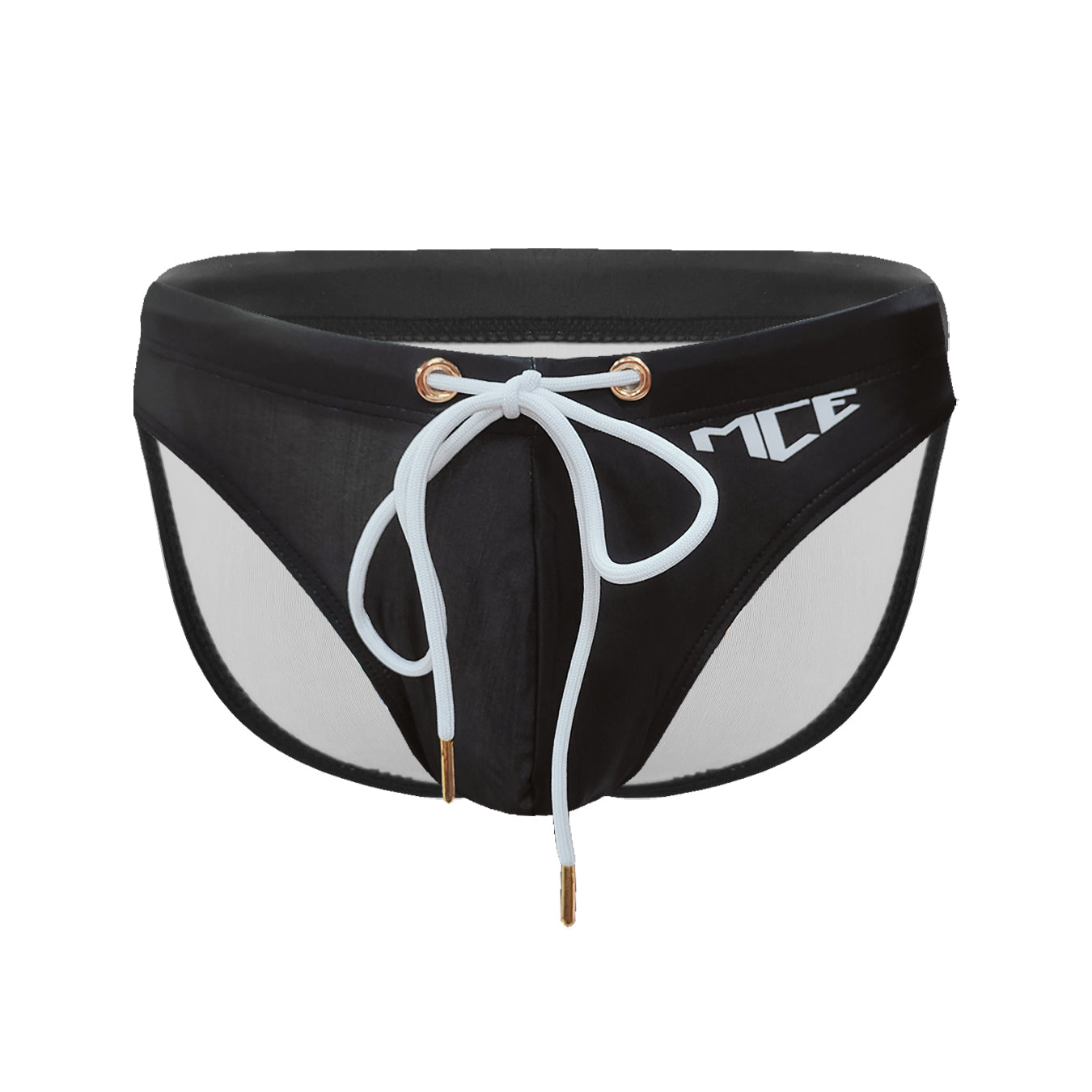 MCE CREATIONS black MCE swim briefs