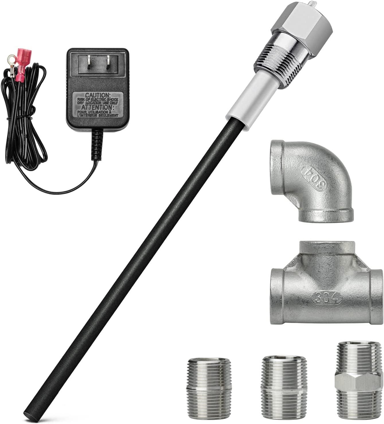 Powered Anode Rod, Briidea Water Heater Anode Rod Compatible with Bradford White Water Heater, Say Goodbye to Rotten Egg Smell within 24 hours, Anti  Rust and Corrosion
