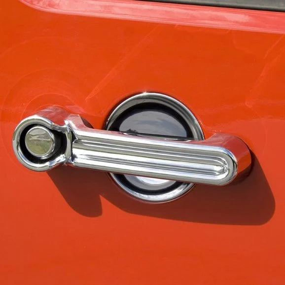 Rugged Ridge 13311.18 Chrome Door Handle Cover & Guard Kit for 07 18 Jeep Wrangler Unlimited JK 4 Door