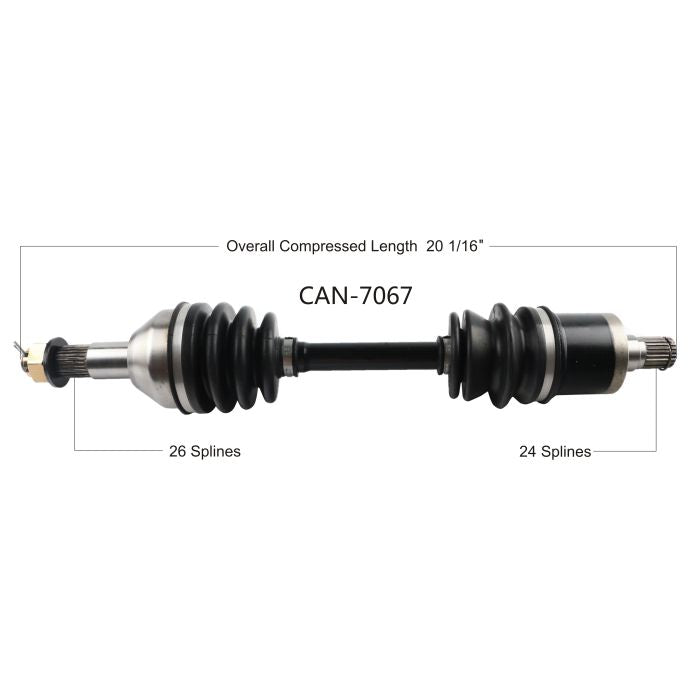 TYTANEUM CAN AM OE Replacement CV Axle   Part Number CAN 7067