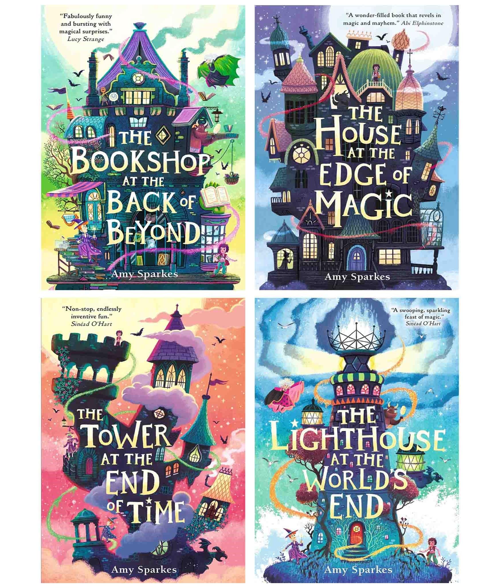 WALKER LTD The House at the Edge of Magic Series – 4 Book Collection by Amy Sparkes   Fantasy Adventure, Middle Grade Magic, Fun & Imaginative Storytelling