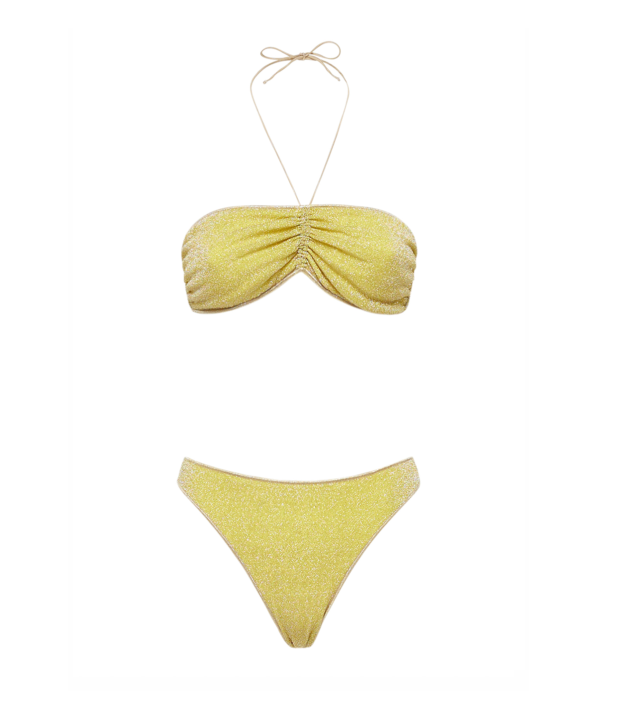 OSEREE Lumiere Bandeau Bikini in Citron